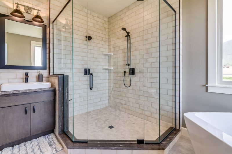 Compact Shower Enclosure with Glass Walls
